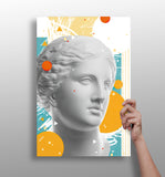 Statue Head Contemporary Aluminum Print.