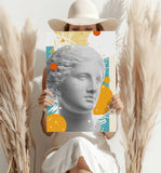 Statue Head Contemporary Aluminum Print.