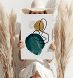 Modern Art Shape V1 Aluminum Print.