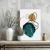 Modern Art Shape V1 Aluminum Print.