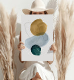 Modern Art Shape V2 Aluminum Print.