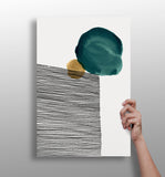 Modern Art Shape V3 Aluminum Print.