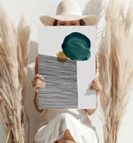 Modern Art Shape V3 Aluminum Print.