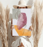 Modern Art Shape V5 Aluminum Print.