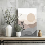 Beige Valley Aluminum Print.