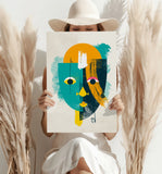 Contemporary Art V3 Aluminum Print.
