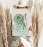 Line Art V1 Aluminum Print.