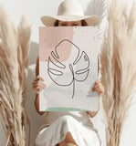 Line Art V2 Aluminum Print.