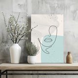 Line Art V5 Aluminum Print.