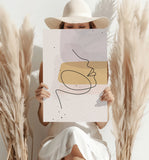 Line Art V6 Aluminum Print.