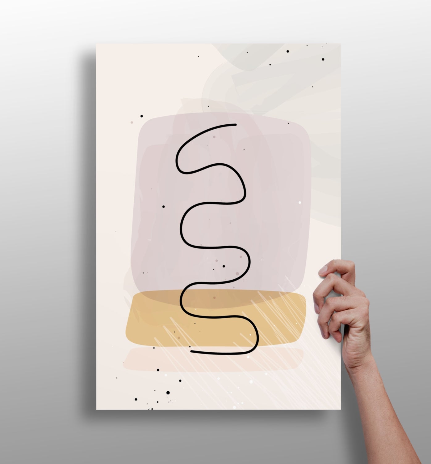 Line Art V9 Aluminum Print.