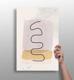 Line Art V9 Aluminum Print.