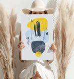 Line Art V11 Aluminum Print.