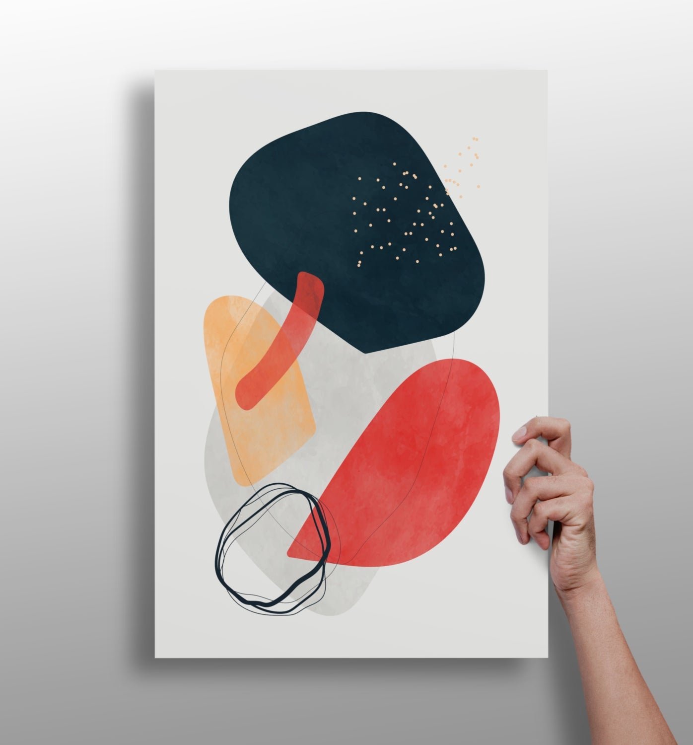 Line Art V15 Aluminum Print.