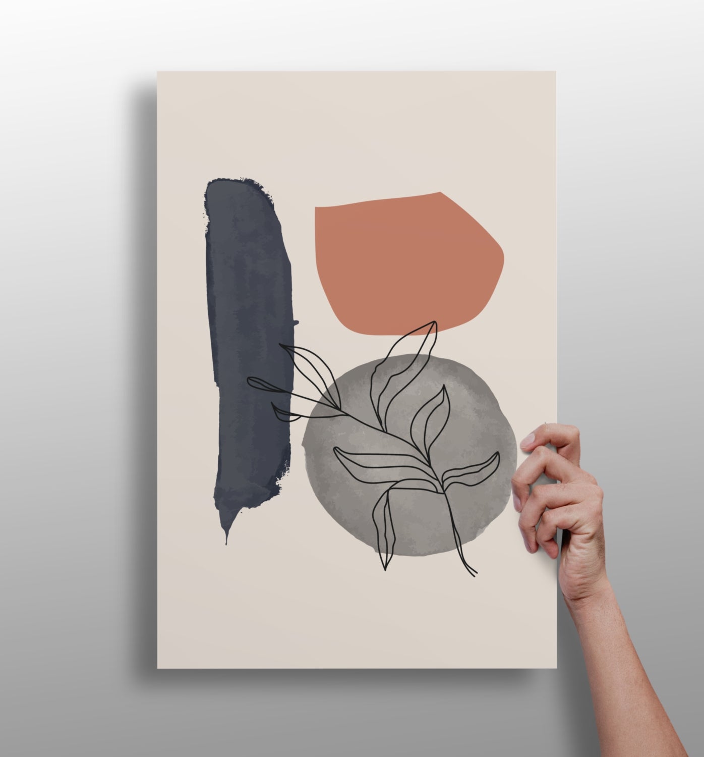 Line Art V17 Aluminum Print.