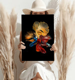 Betta Fishes Aluminum Print.