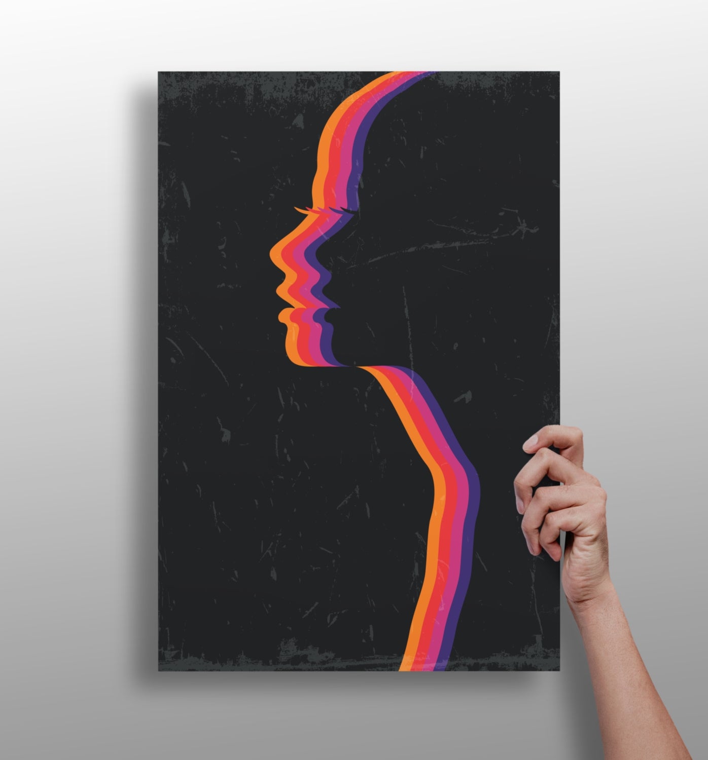 Faces Aluminum Print.