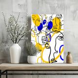 Abstract Line Art Aluminum Print.