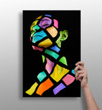 Colorful Woman Aluminum Print.