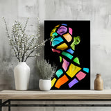 Colorful Woman Aluminum Print.
