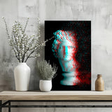 Statue Head Contemporary Aluminum Print.