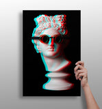 Statue Head Contemporary Aluminum Print.
