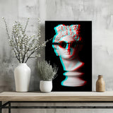 Statue Head Contemporary Aluminum Print.
