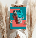 Statue Head Contemporary Aluminum Print.