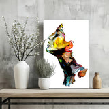 Colorful Portrait V1 Aluminum Print.