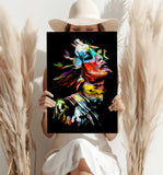 Colorful Portrait V2 Aluminum Print.