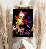 Colorful Portrait V3 Aluminum Print.