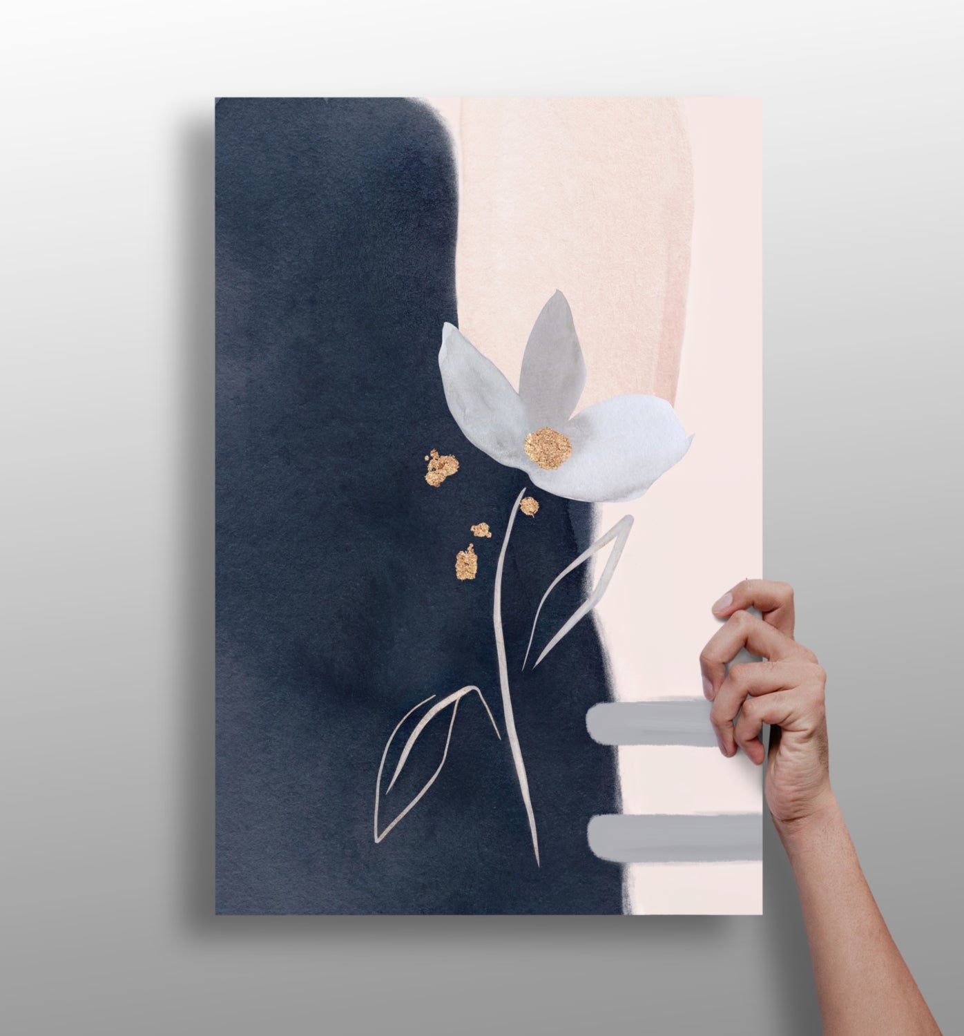 Abstract Flower Aluminum Print.