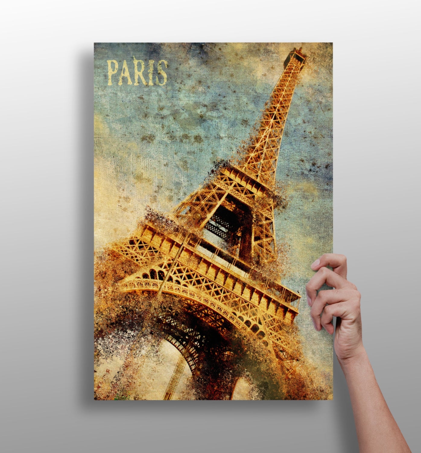 Eiffel Tower Aluminum Print.