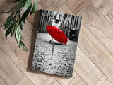 Red Umbrella Aluminum Print.