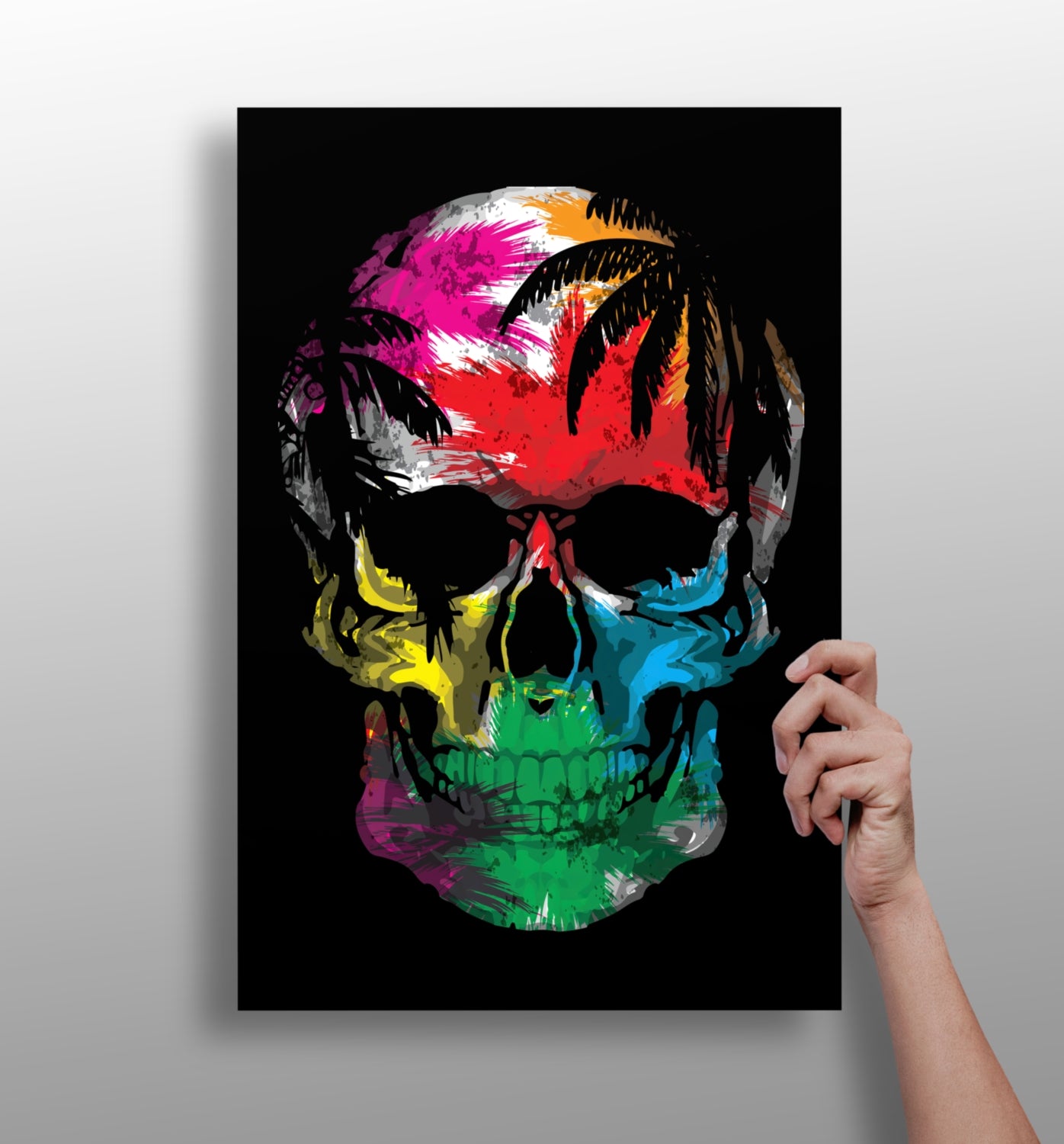 Skull Aluminum Print.