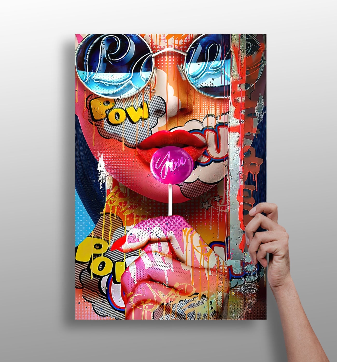 Lollipop Girl Aluminum Print.