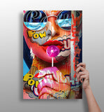 Lollipop Girl Aluminum Print.