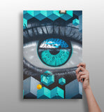 Futuristic Lines Aluminum Print.