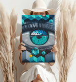 Futuristic Lines Aluminum Print.