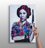 Princess Leia Aluminum Print.