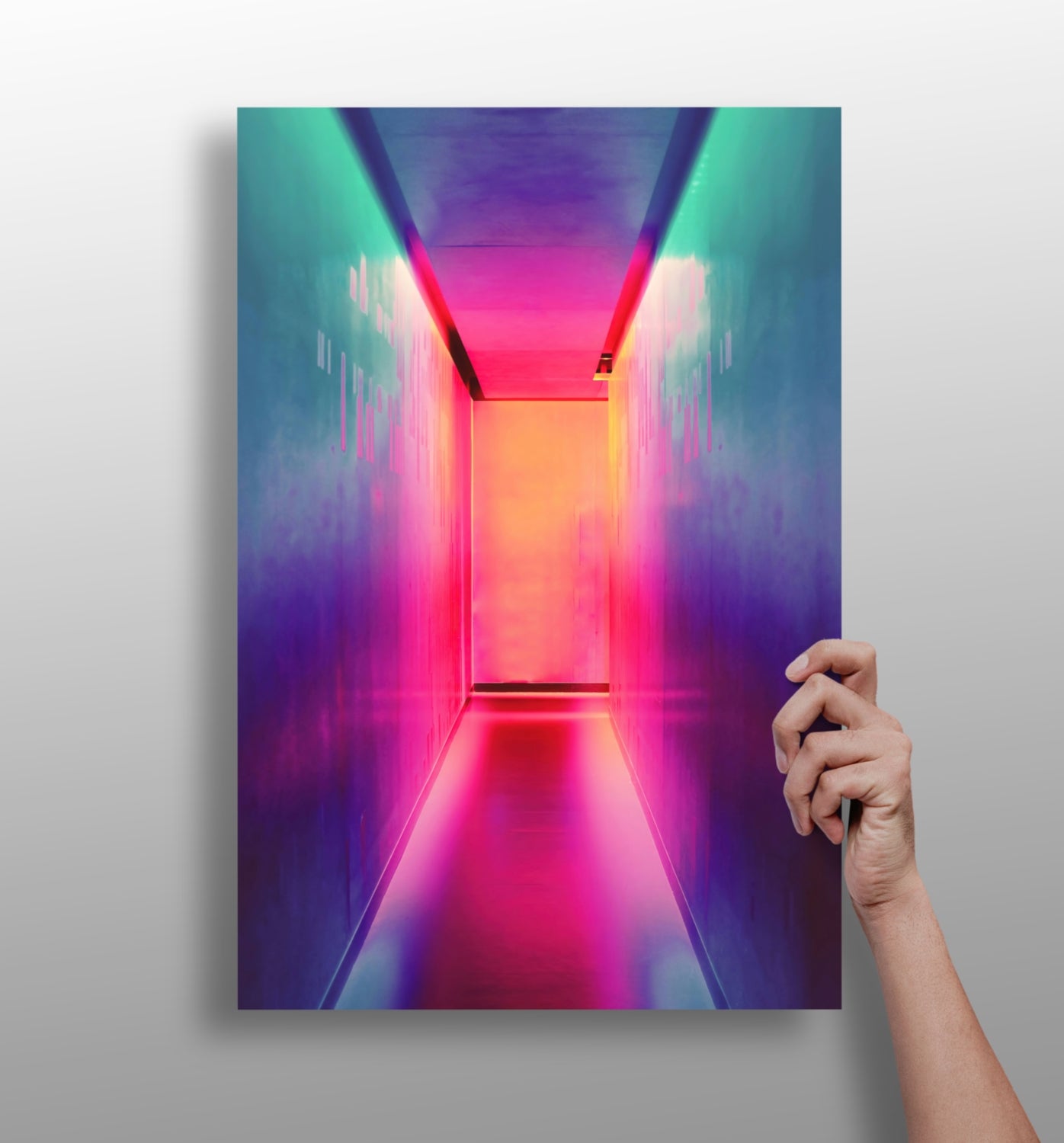 Narrow Corridor Aluminum Print.