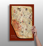Piri Reis Map Aluminum Print.