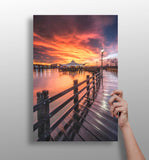 Sunset Lake View Aluminum Print.
