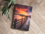 Sunset Lake View Aluminum Print.