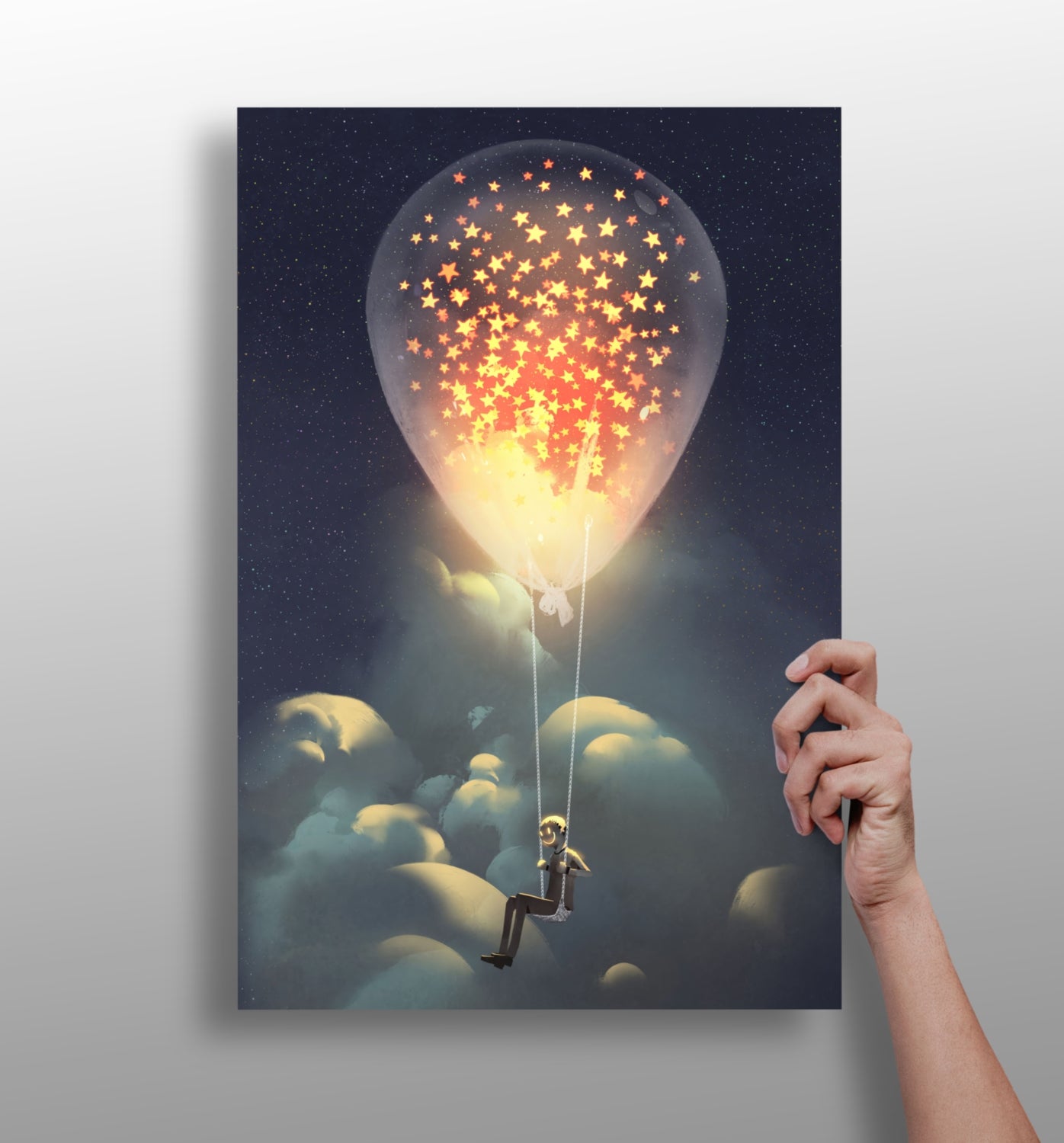 Dream Bulb Aluminum Print.