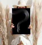 Black Snake Aluminum Print.