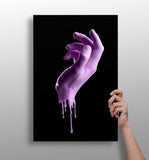 Hand in Paint Aluminum Print.