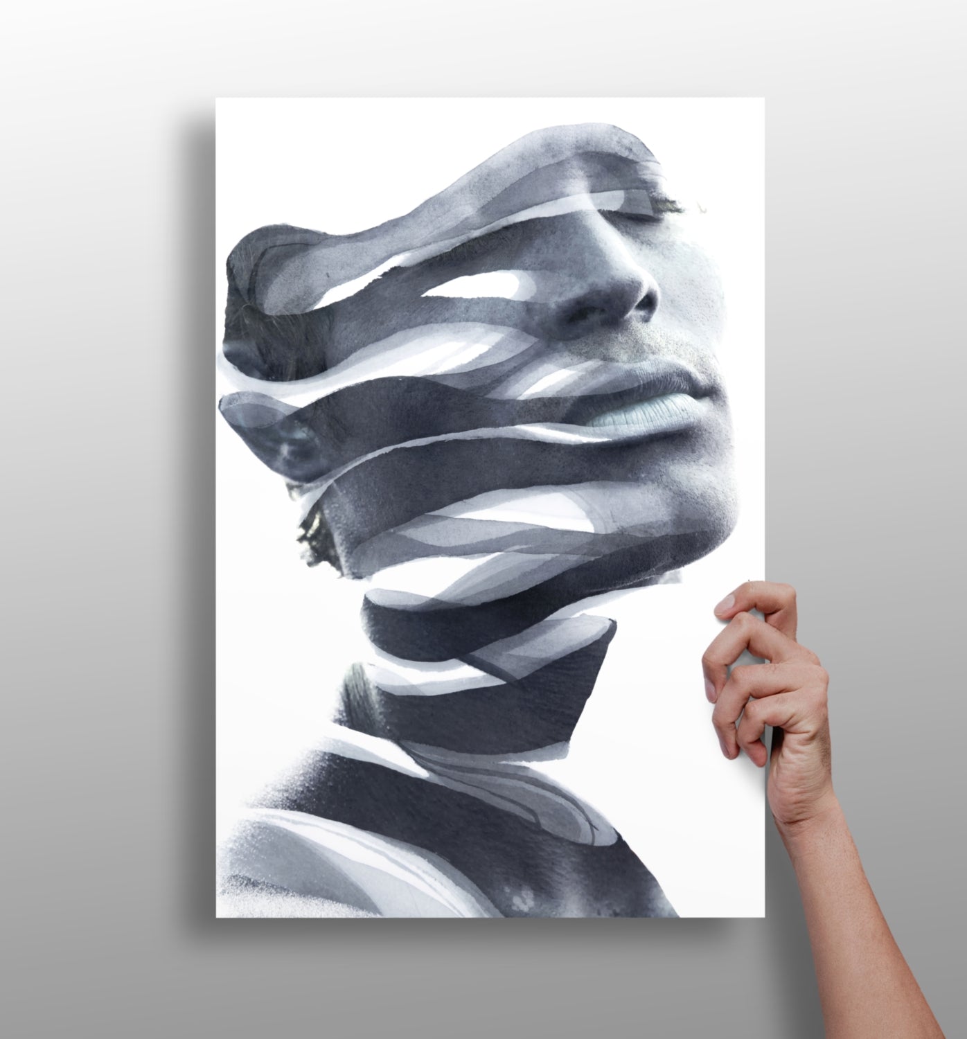 Abstract Woman Aluminum Print.