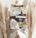 Modern Art Lines V1 Aluminum Print.