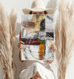 Modern Art Lines V2 Aluminum Print.